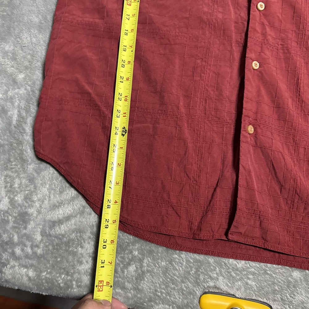 Tommy Bahama Mens Silk Textured Longsleeve Button Shirt Size XL Coastal‎ Preppy - Picture 7 of 8